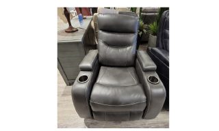 *Chandler Manual Swivel Recliner - Slate Grey