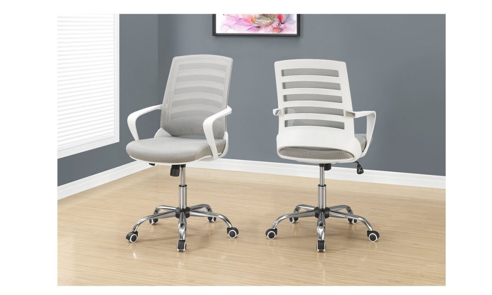 White/Grey Office Chair (I 7225)