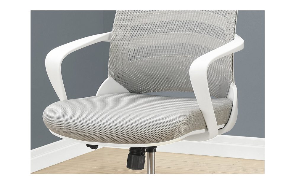 White/Grey Office Chair (I 7225) - Image 2