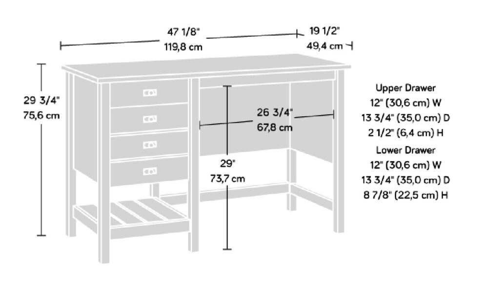 Mystic Oak Coastal Desk (427308) - Image 12