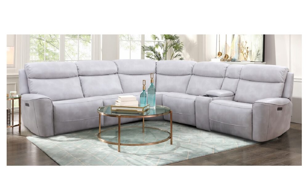 **Laila Power Reclining Sectional - Bolero Fog