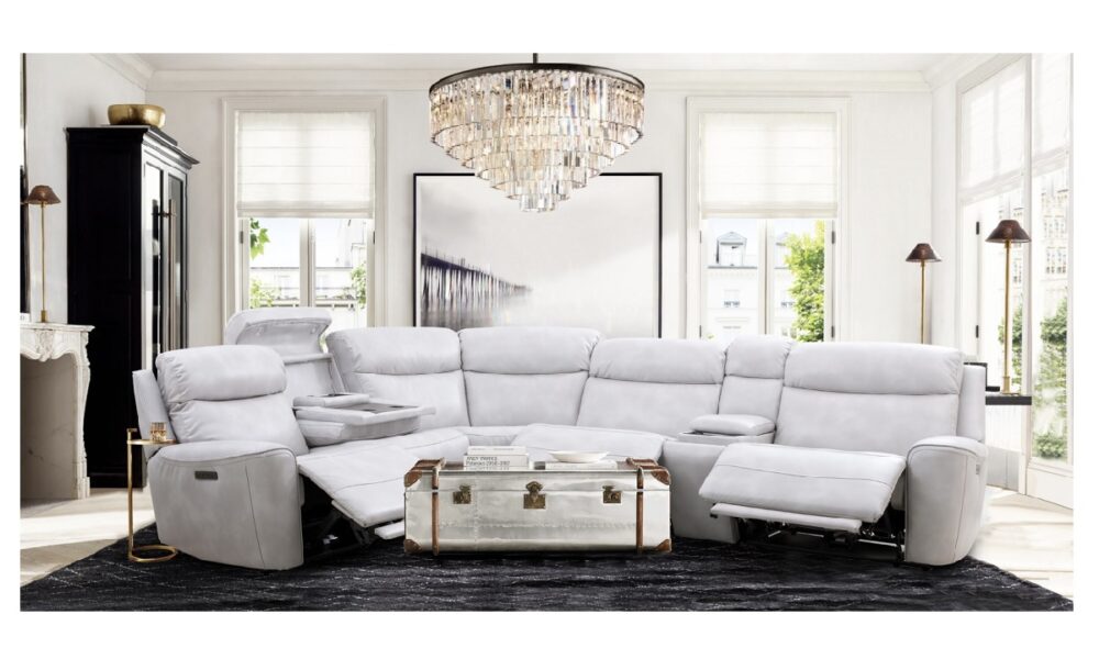 **Laila Power Reclining Sectional - Bolero Fog - Image 2