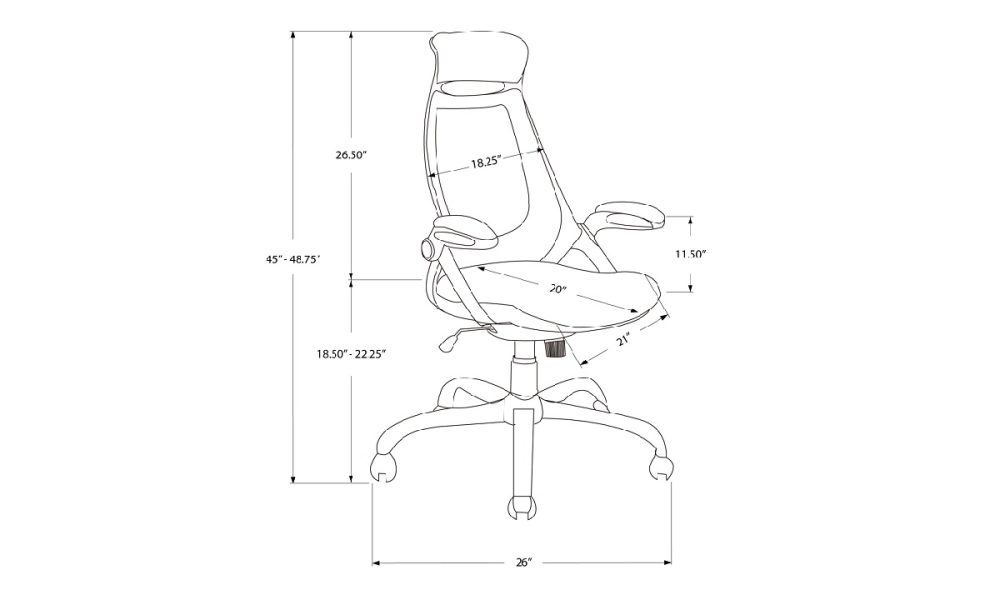 High Back Office Chair (I 7268) - Image 9