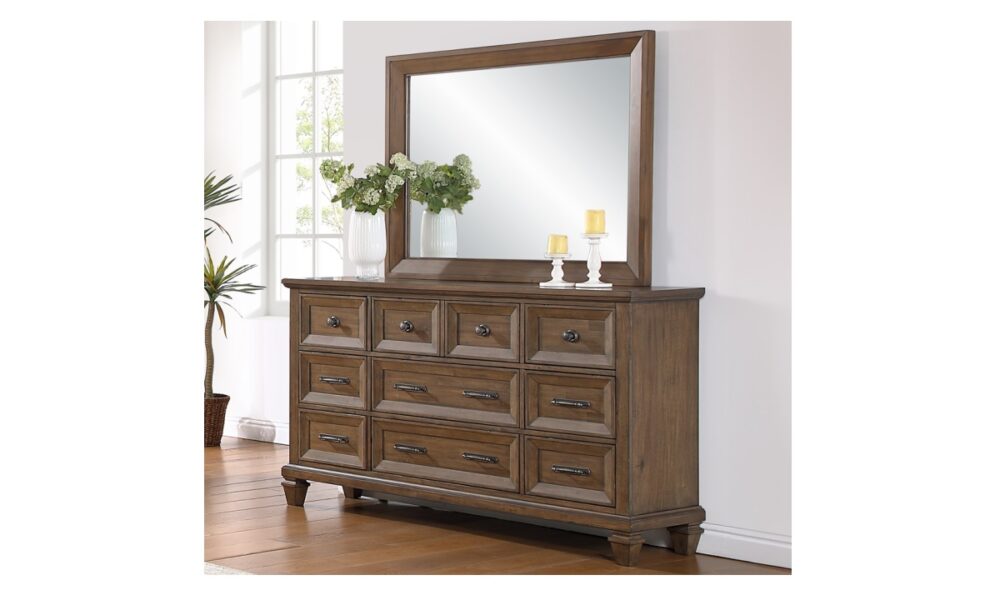 *6 Piece Mariana Bedroom Set - Vintage Mocha - Image 3