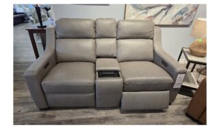 **Iris Power Loveseat - Ajax Smoke (80508)
