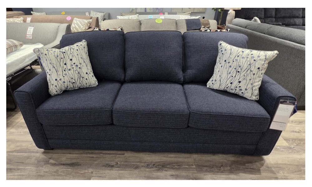 **Superstyle Trinity Queen Sofabed w/Gel Mattress - Sugarshack Navy