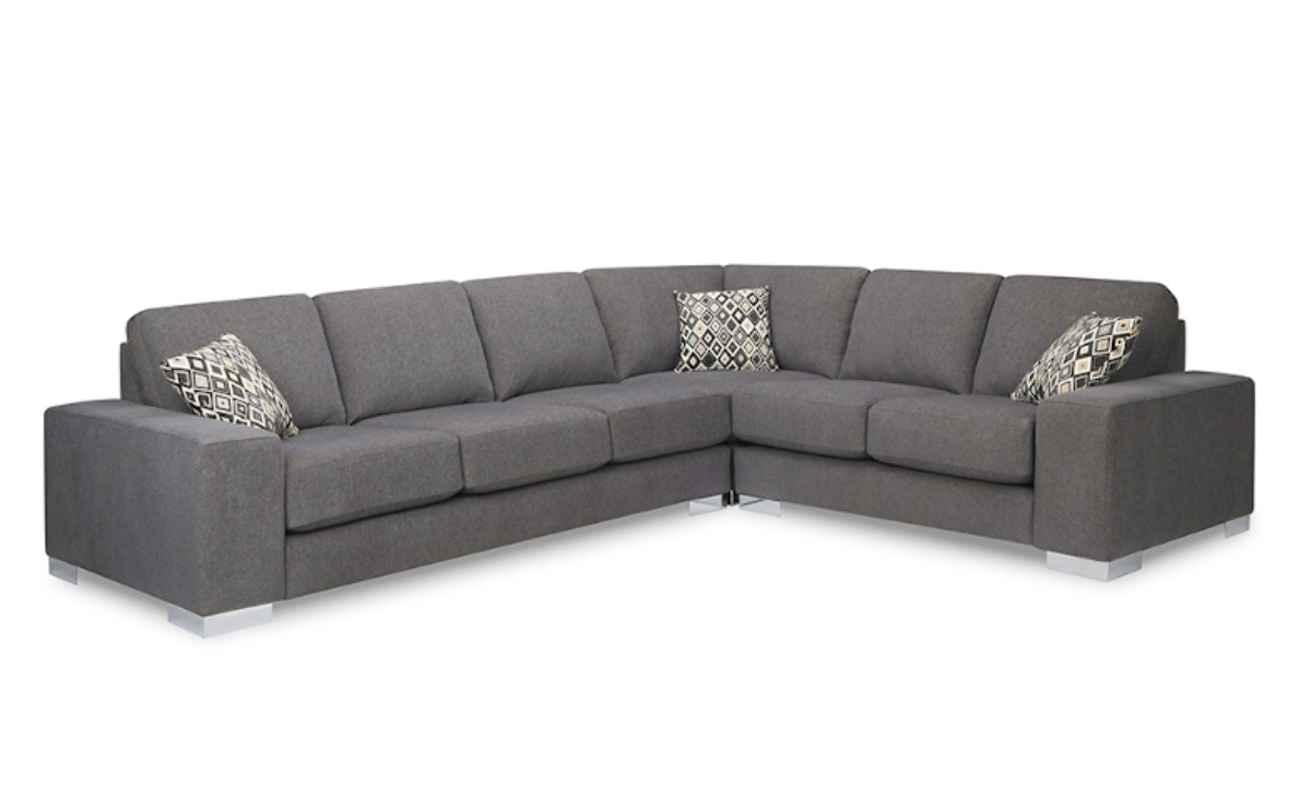 **Superstyle 6053 Sectional - California Charcoal