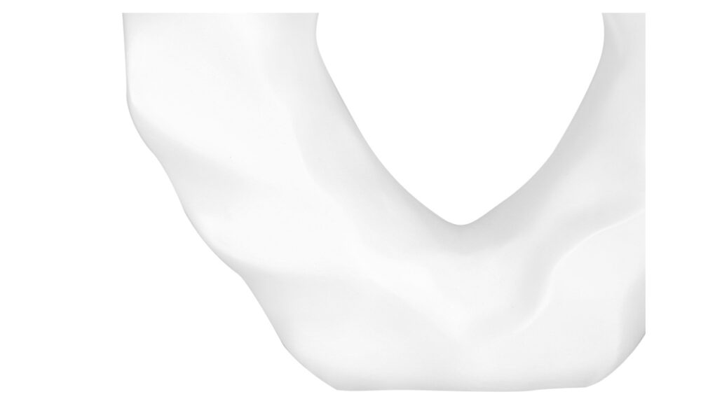 25" Cream Resin Table Lamp (I 9727) - Image 5