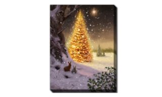 Golden Christmas Tree I (LED25162)