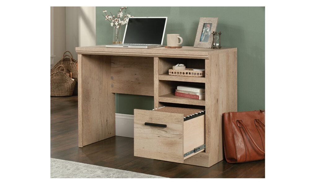 Prime Oak Desk w/File Drawer (433958) - Image 2