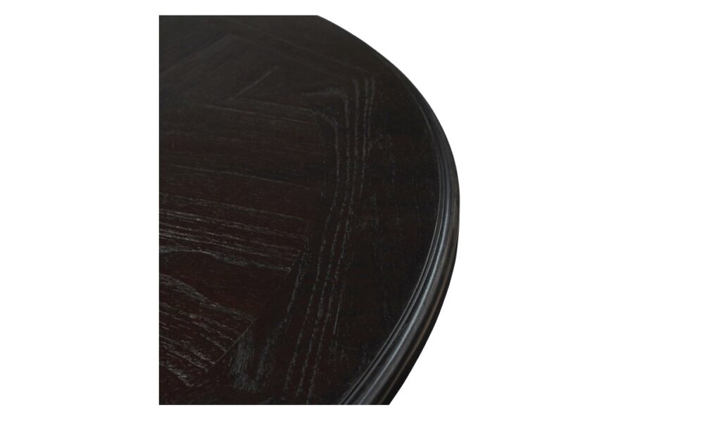 *5 Piece Gia Round Dining Set - Ebony - Image 3