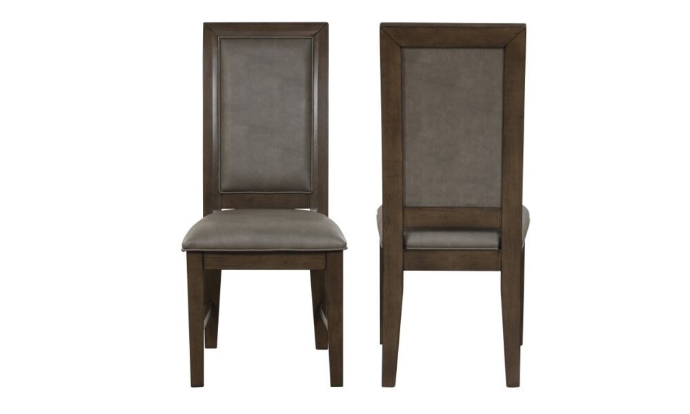 *5 Piece Cityscape Round Dining Set - Walnut - Image 5