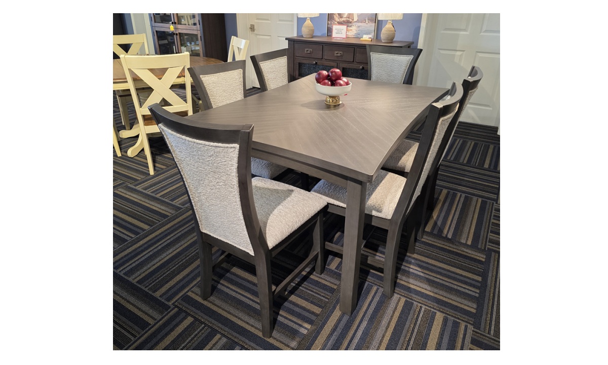 *7 Piece Flair Dining Set - Grey - Image 2