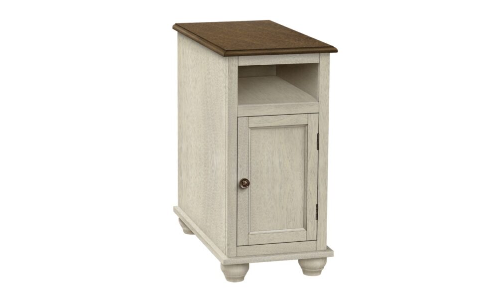Antique White/Espresso End Table (I 3965) - Image 3