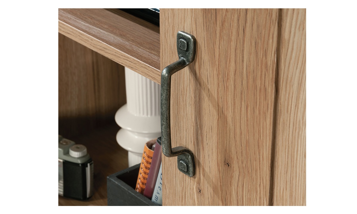 TV Credenza with Sliding Doors - Timber Oak (435104) - Image 7