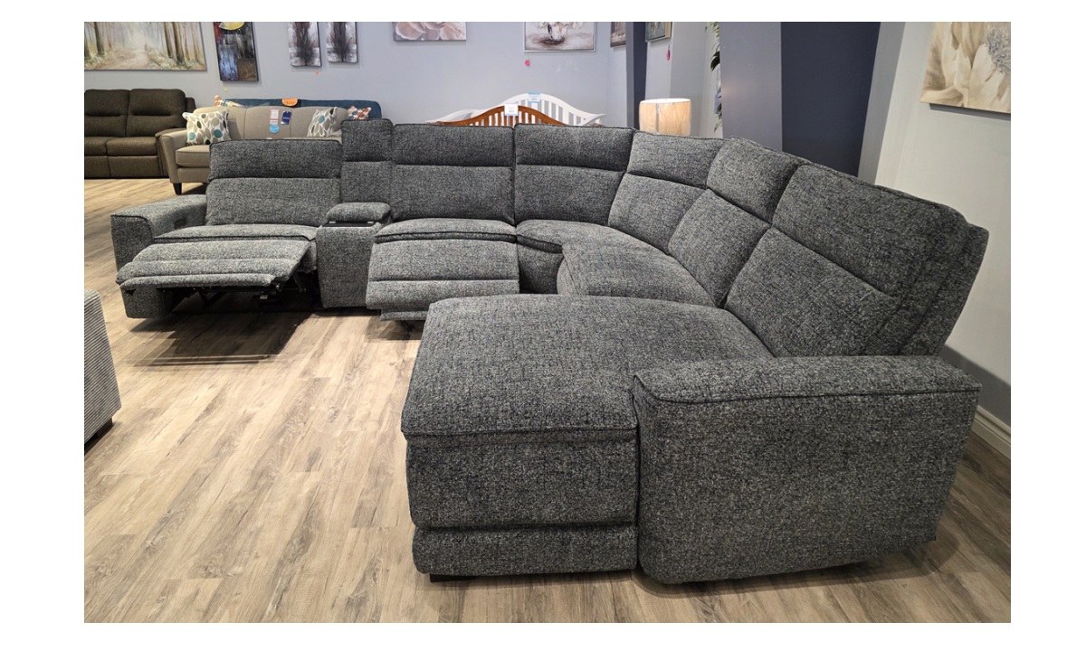 **Dani Power Reclining Sectional w/RHF Chaise - Rani Granite - Image 2