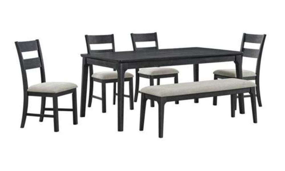 *6 Piece Garcia Dining Set - Black - Image 2