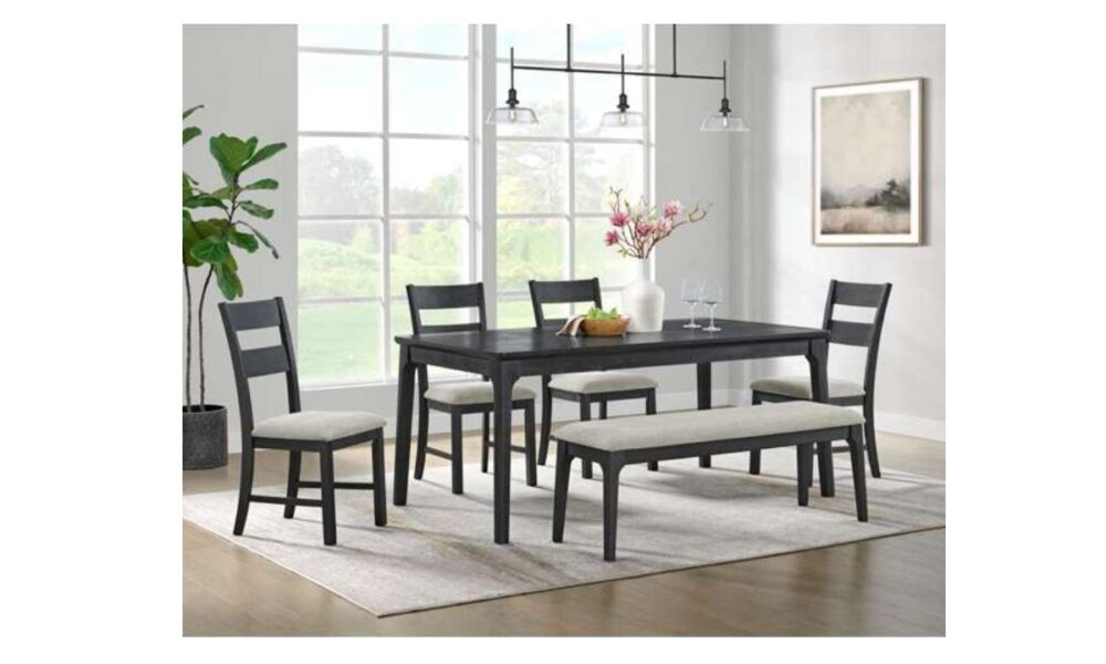 *6 Piece Garcia Dining Set - Black