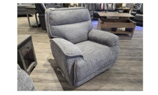 **Hudson Manual Swivel Recliner - Tribeca Dark Grey