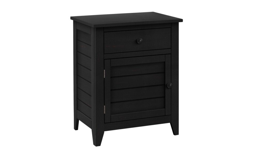 Antique Black End Table (I 3951) - Image 3