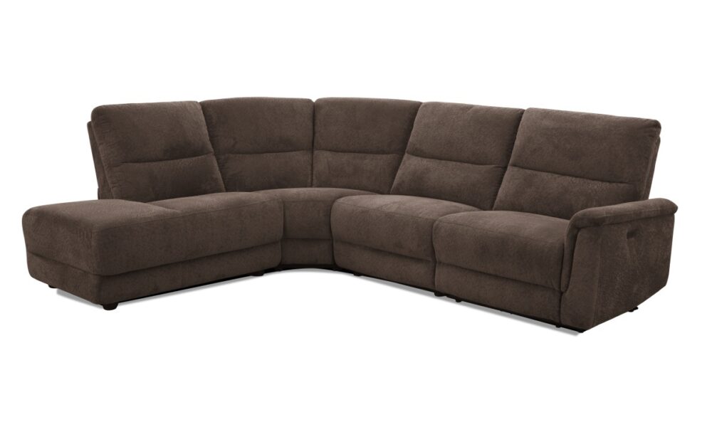**Karina LHF Bumper Sectional - Cozy Chocolate (51210)