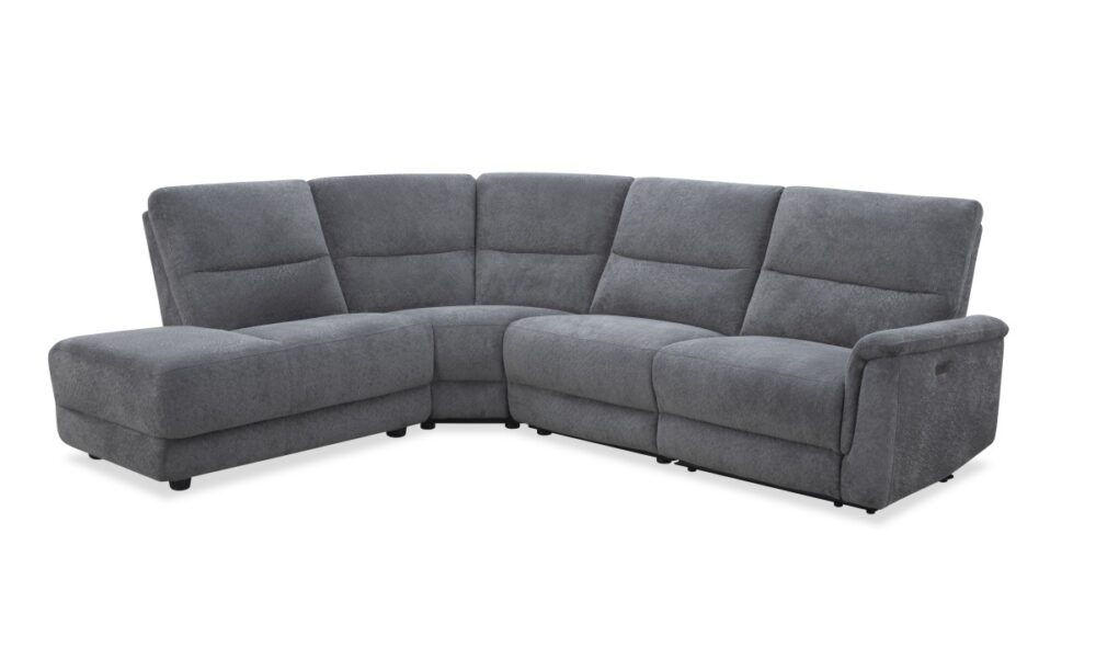 **Karina LHF Bumper Sectional - Cozy Gunmetal (51210)