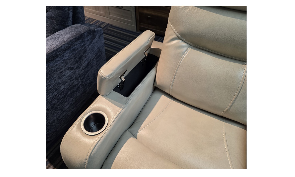 **Bradley Manual Swivel Recliner - Stone - Image 2