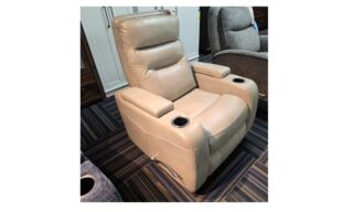 **Bradley Manual Swivel Recliner - Stone
