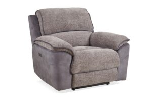 *Brentwood Manual Swivel Recliner - Paris Brown/Aspen Charcoal