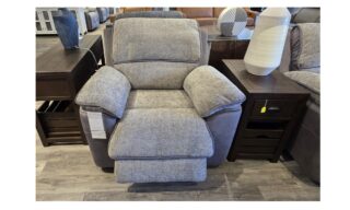 **Brentwood Manual Swivel Recliner - Paris Brown/Aspen Charcoal