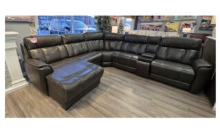 *Brielle Power Reclining Sectional w/LAF Chaise - Softee Grey