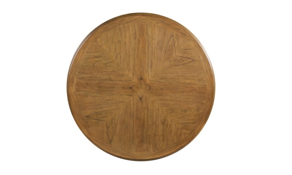 *5 Piece Cori Round Dining Set - Bisque/Brown - Image 5