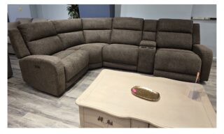 **Highland 5 Pc Power Sectional - Hyde Park Earth (71218M)