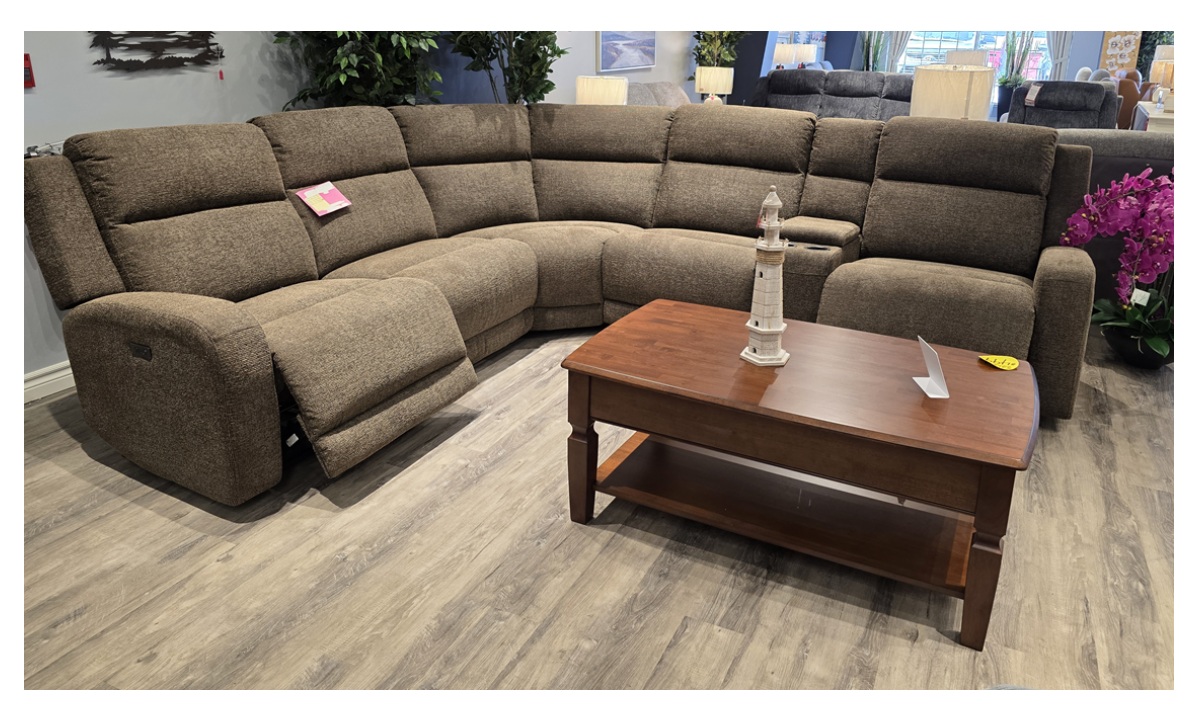 **Highland 6 Pc Power Sectional - Hyde Park Earth (71218M)