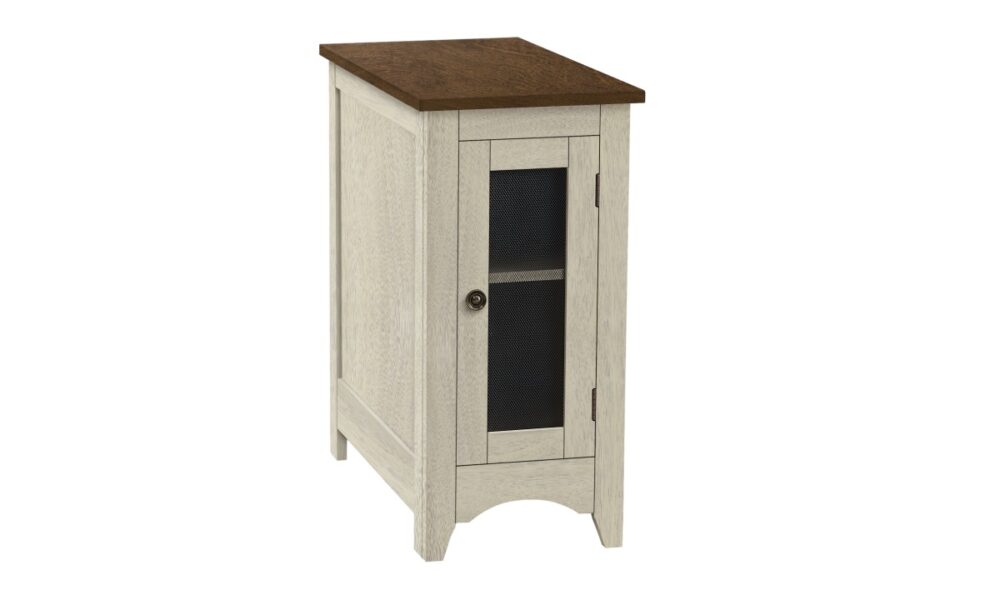 Antique White/Espresso End Table (I 3966) - Image 3