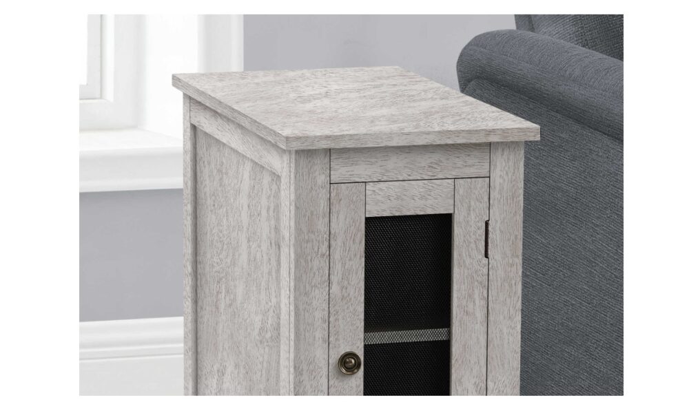 Washed Grey End Table (I 3996) - Image 4