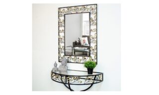 Gem & Leaf Framed Mirror (YX33297)