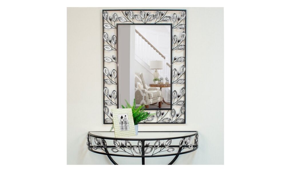 Gem & Leaf Framed Mirror (YX33299)