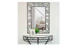 Gem & Leaf Framed Mirror (YX33299)