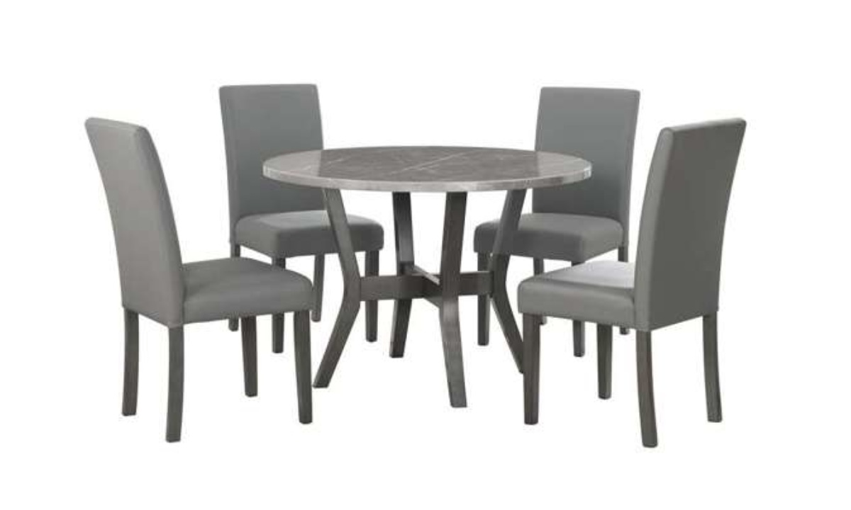 5 Piece Ambridge Dining Set - Grey - Image 2