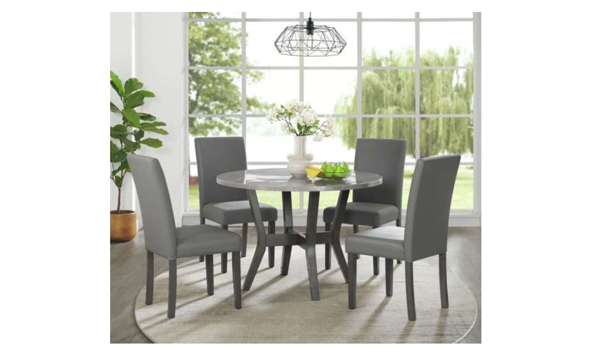 5 Piece Ambridge Dining Set - Grey