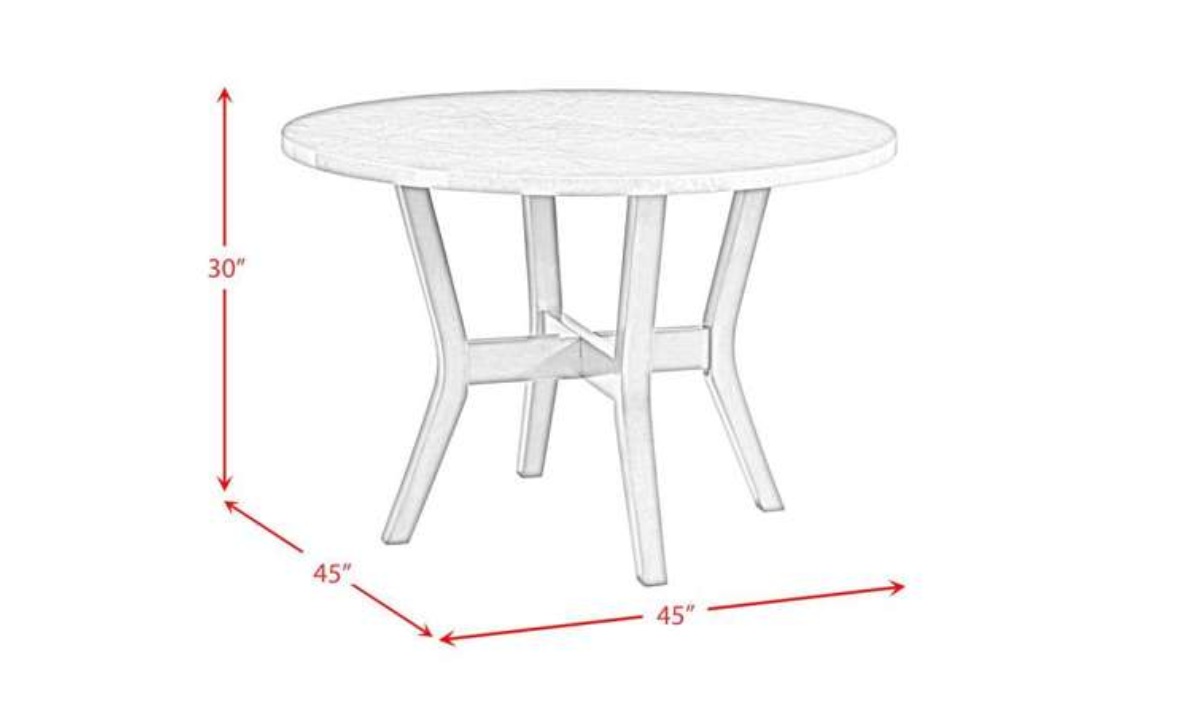 5 Piece Ambridge Dining Set - Grey - Image 8