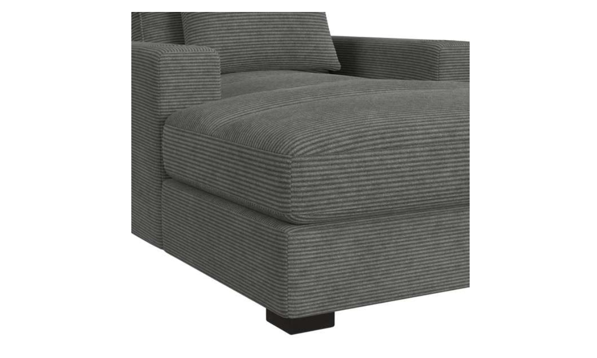 *Arizona Chaise - Steno Charcoal - Image 5