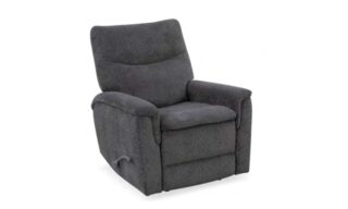 *Cozy Manual Swivel Recliner - Cozy Gunmetal