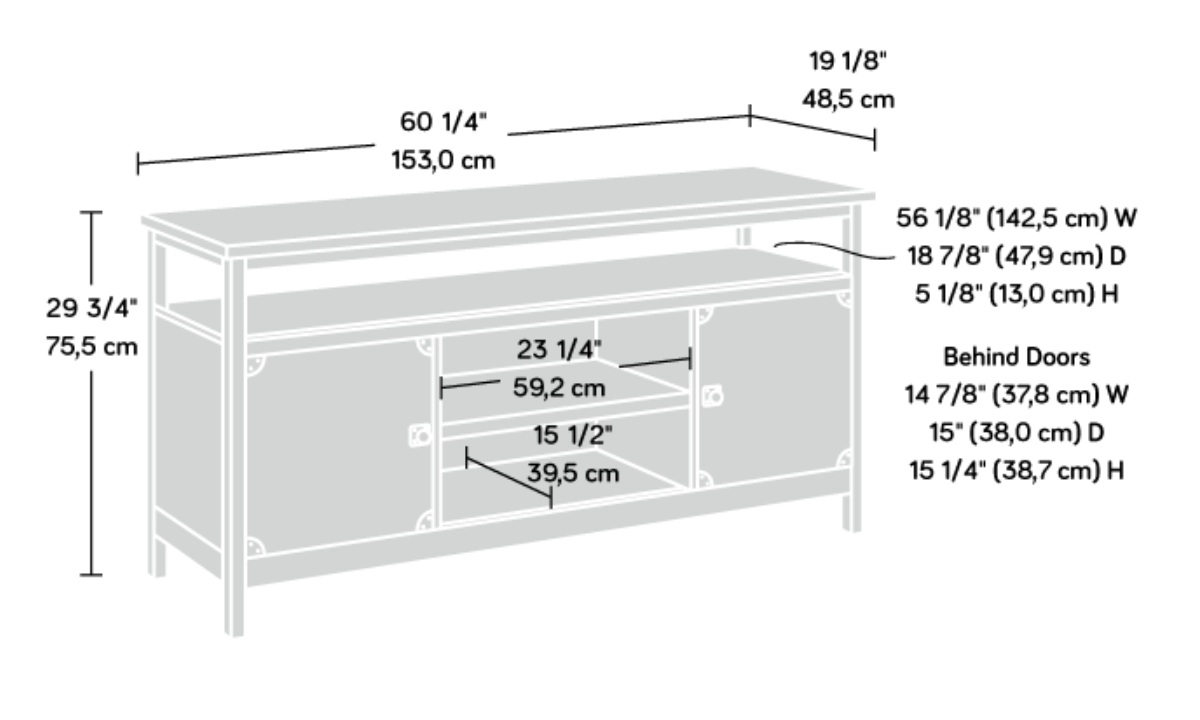 Carbon Oak TV Credenza (425664) - Image 14