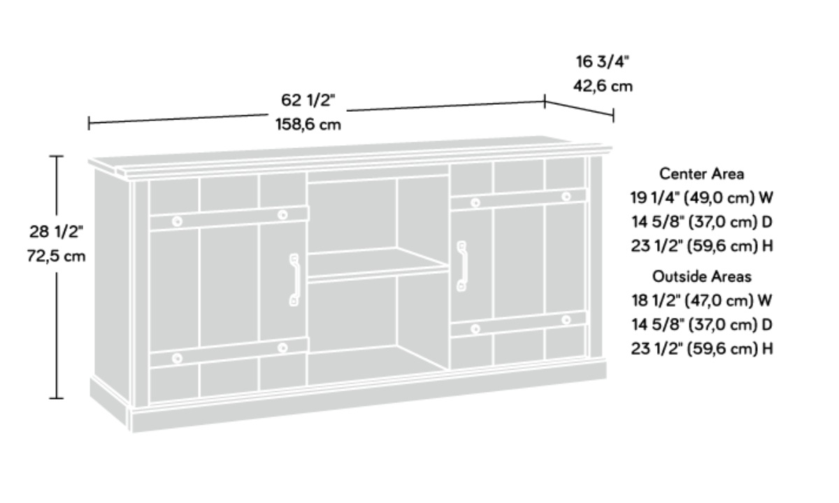 Raven Oak TV Credenza (429346) - Image 12
