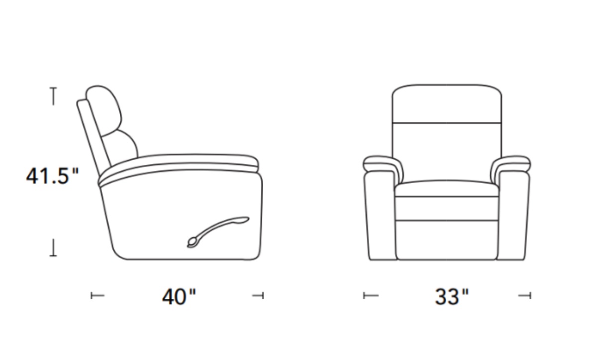 *Cozy Manual Swivel Recliner - Cozy Toast - Image 3