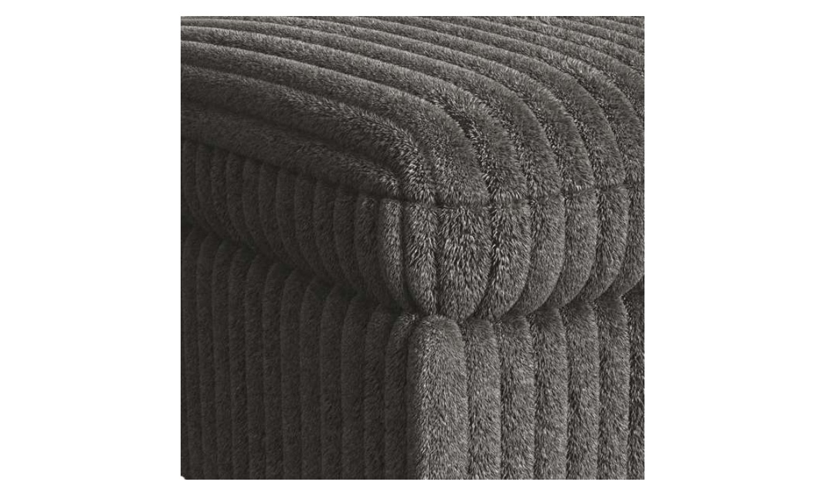 Esprit Ottoman - Grand Cord Charcoal - Image 2