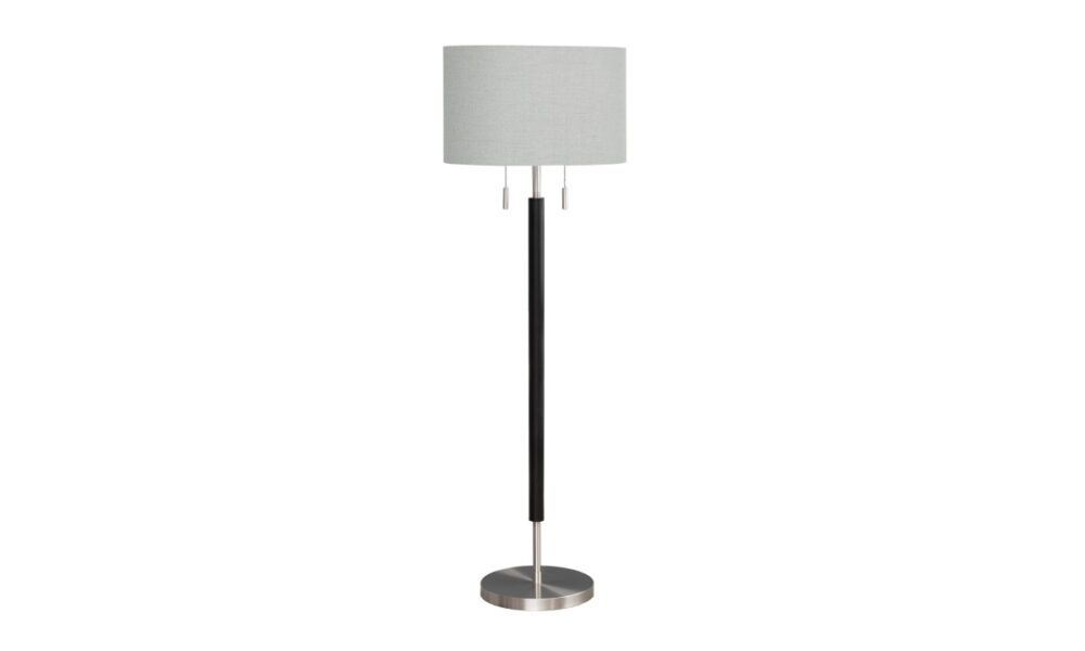 Floor Lamp Nickel Metal  (I 9748) - Image 2