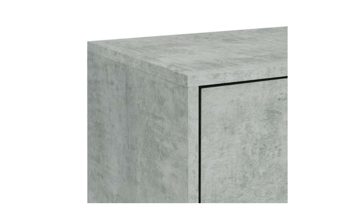 Lola Accent Nightstand - Cement/Chrome - Image 3